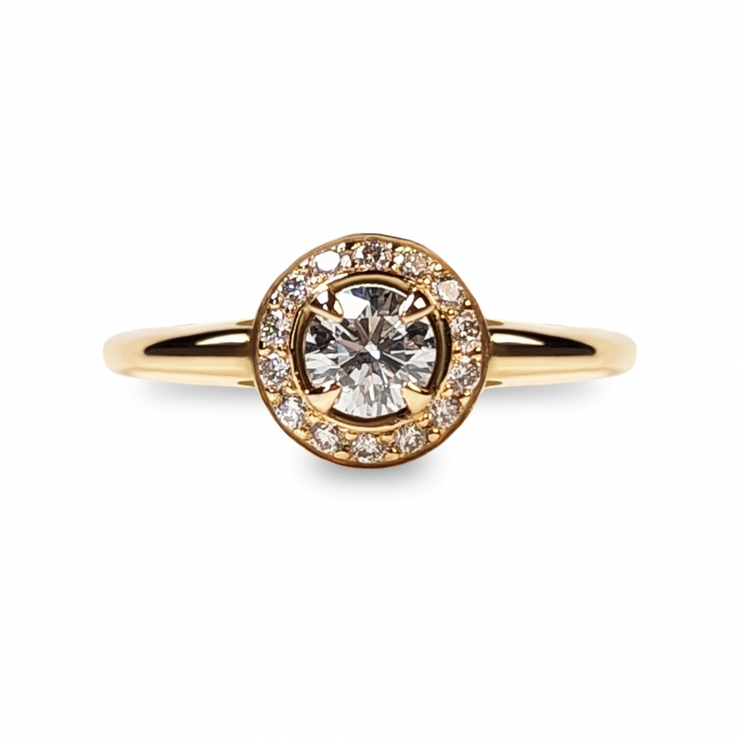 Bague Halo Brillant