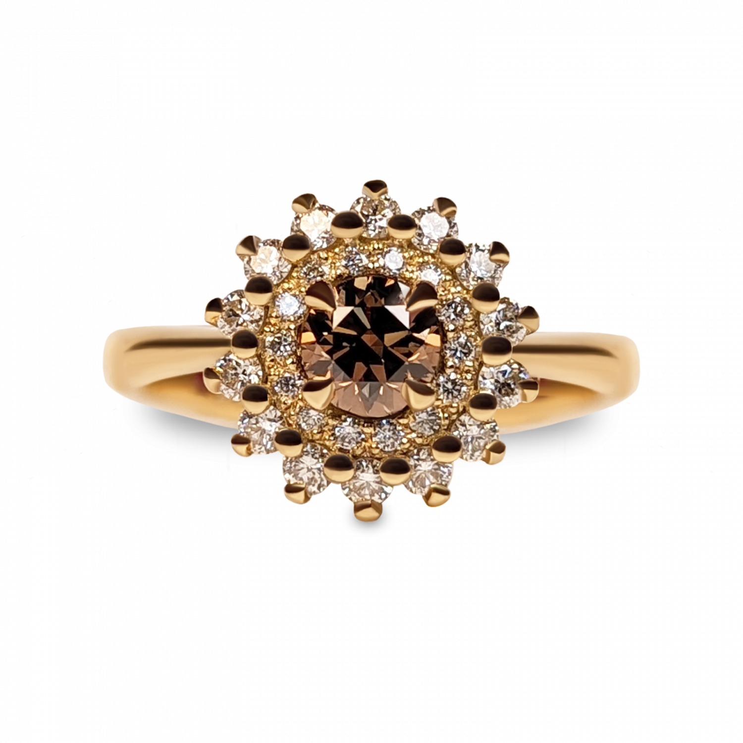 Bague Garden Diamant Brun