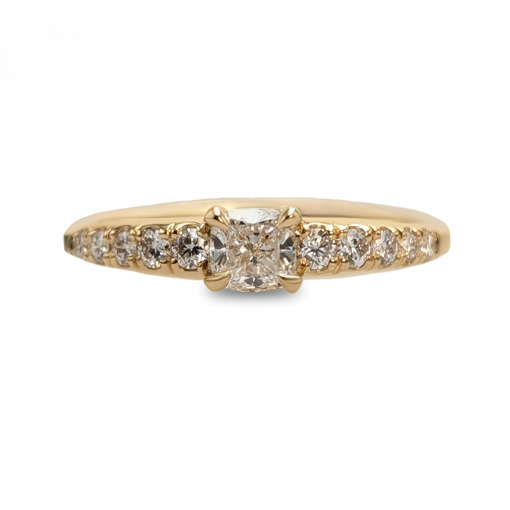 Bague Pavée Coussin