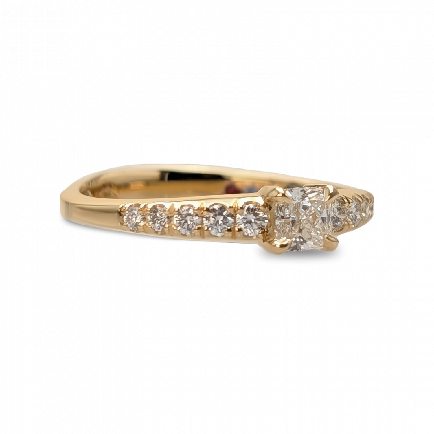 Bague Pavée Coussin – Image 2