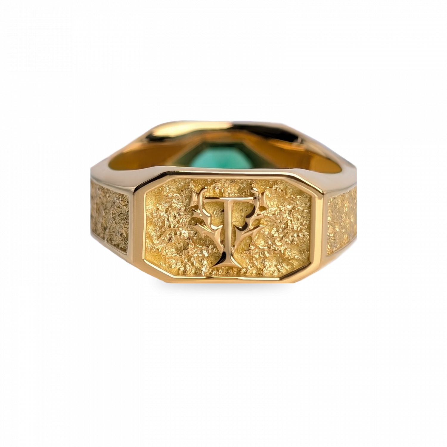 Chevalière Helios Émeraude – Image 2