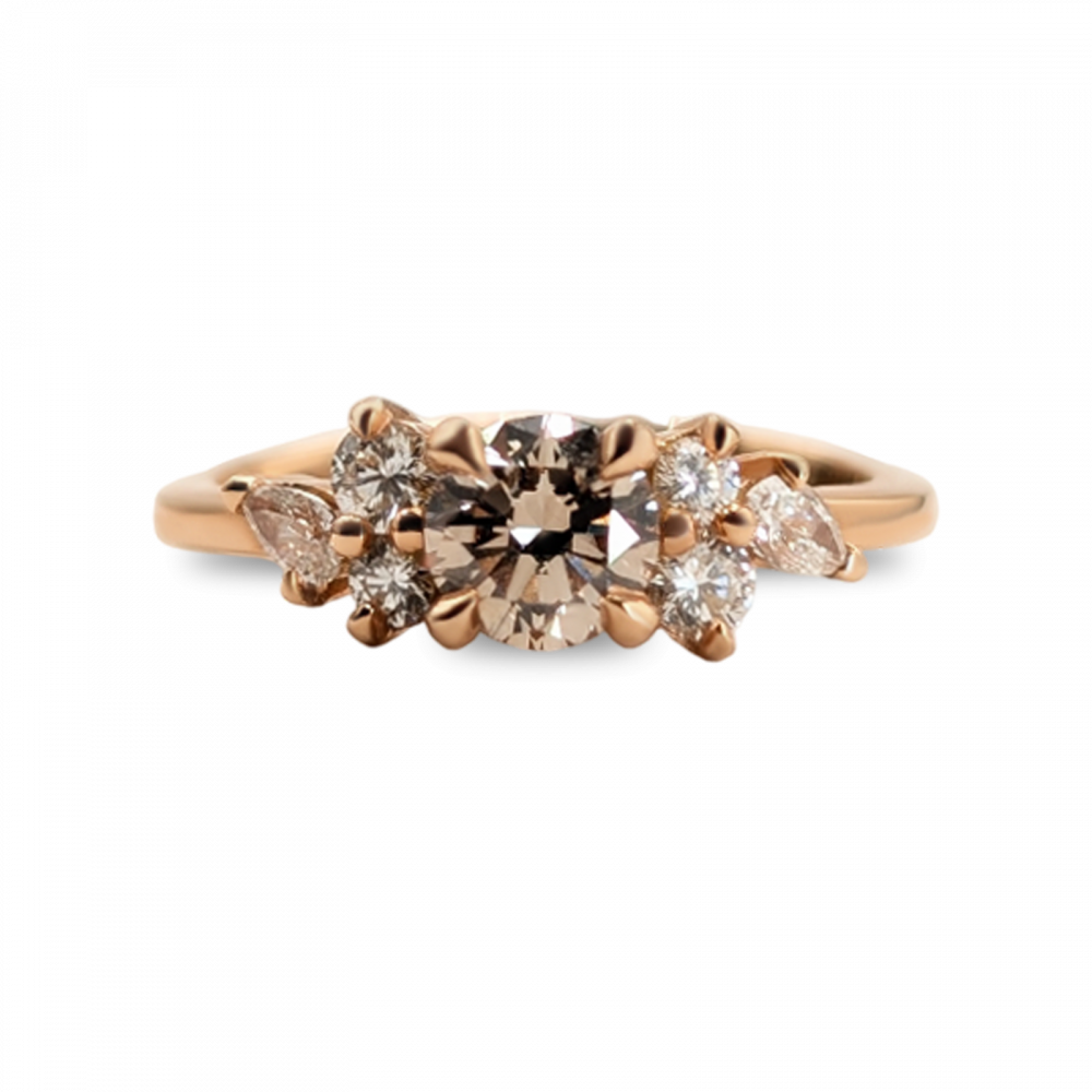 Bague Amy Diamant Brun