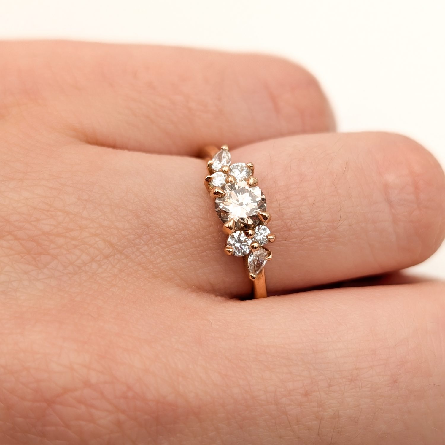 Bague Amy Diamant Brun – Image 2