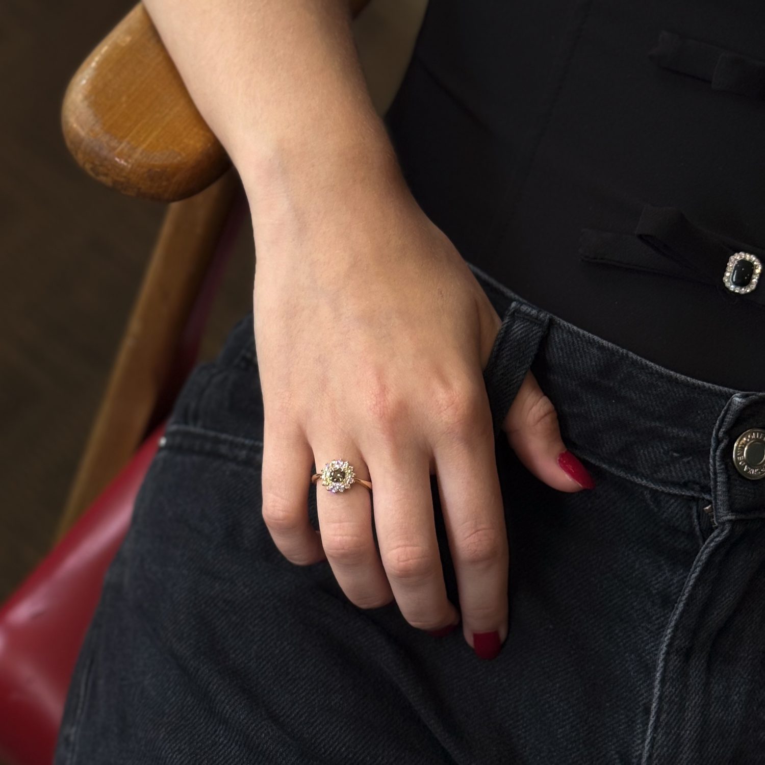 Bague Garden Diamant Brun – Image 2