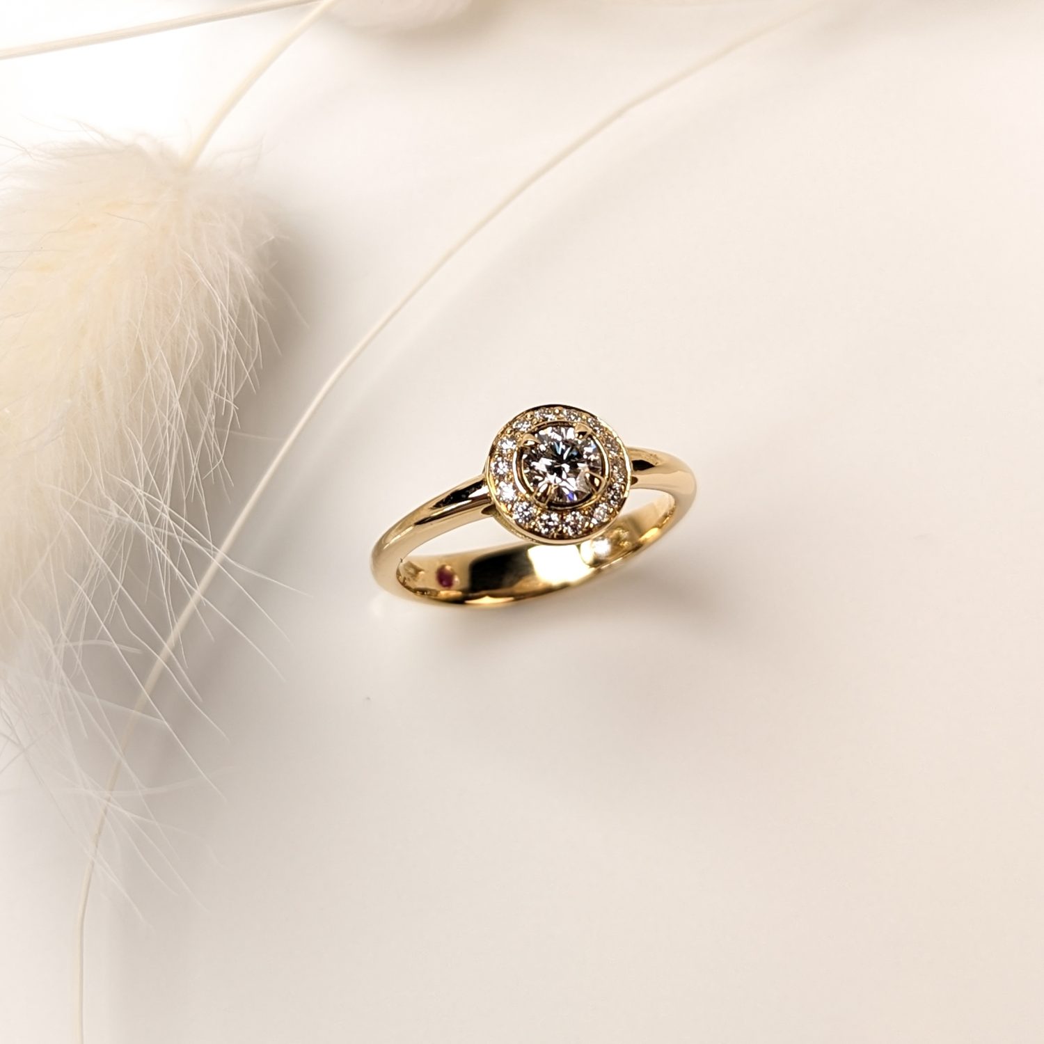 Bague Halo Brillant – Image 2